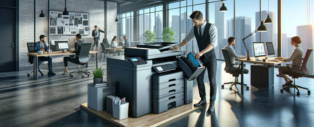 como cambiar el toner de una impresora